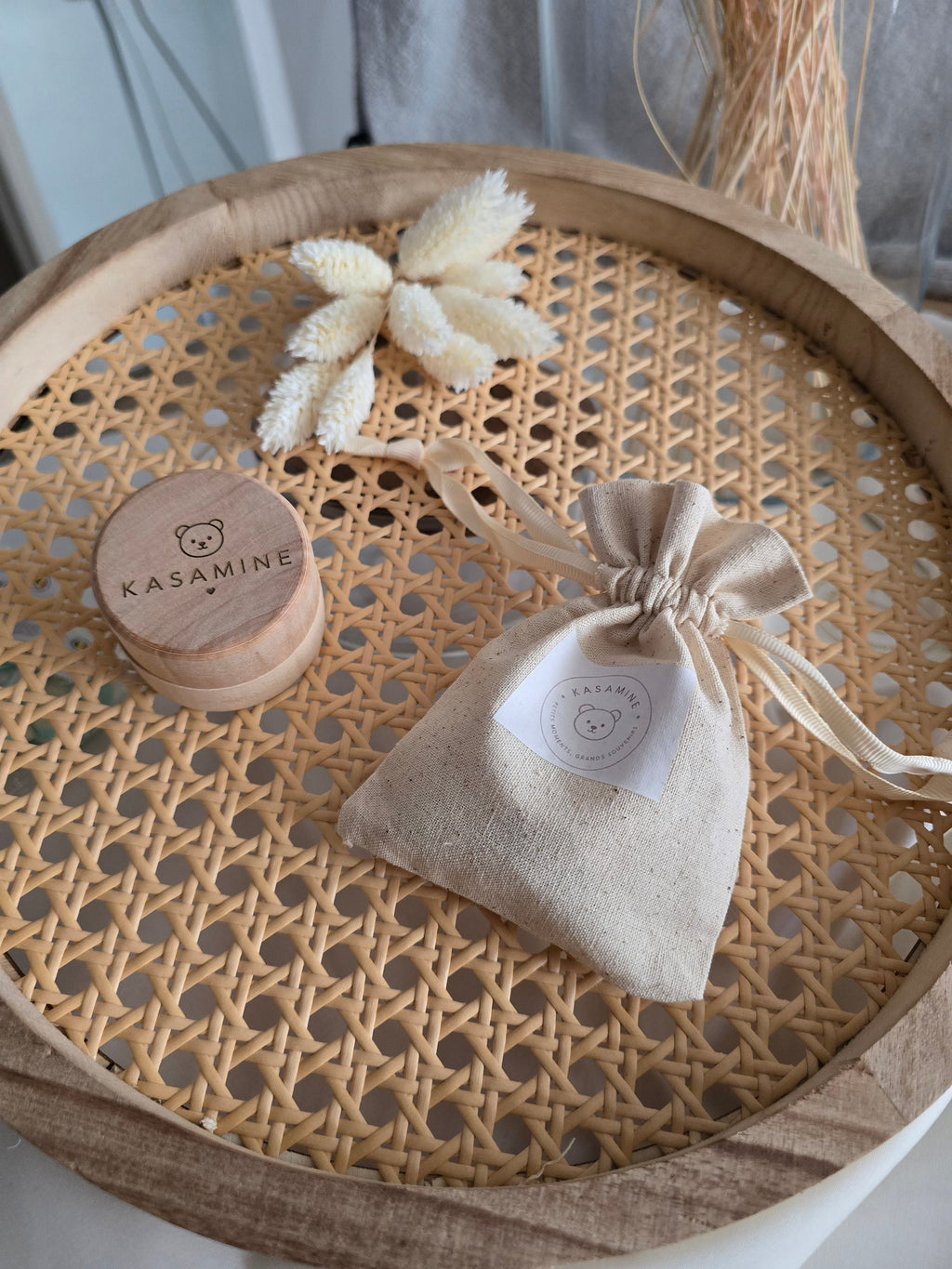 Boîte à dents de lait en bois Kasamine