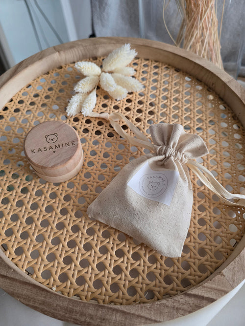 Boîte à dents de lait en bois Kasamine
